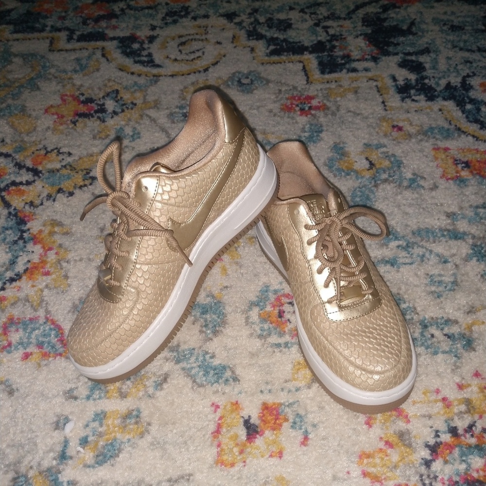 **AF1** Gold Snake Skin Embossed Nike AF1